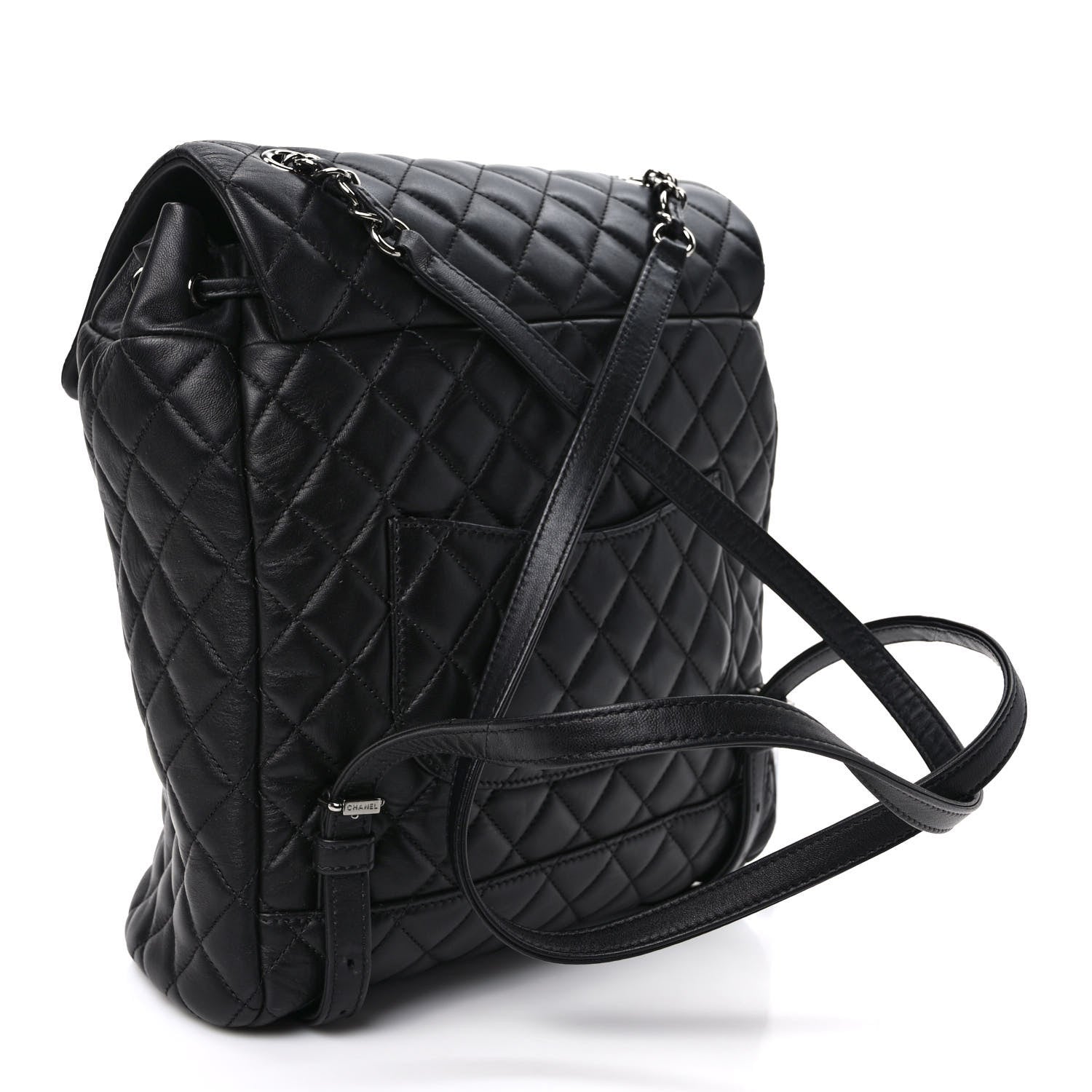 Chanel Lambskin Quilted Large Urban Spirit Backpack Black 3 of 8