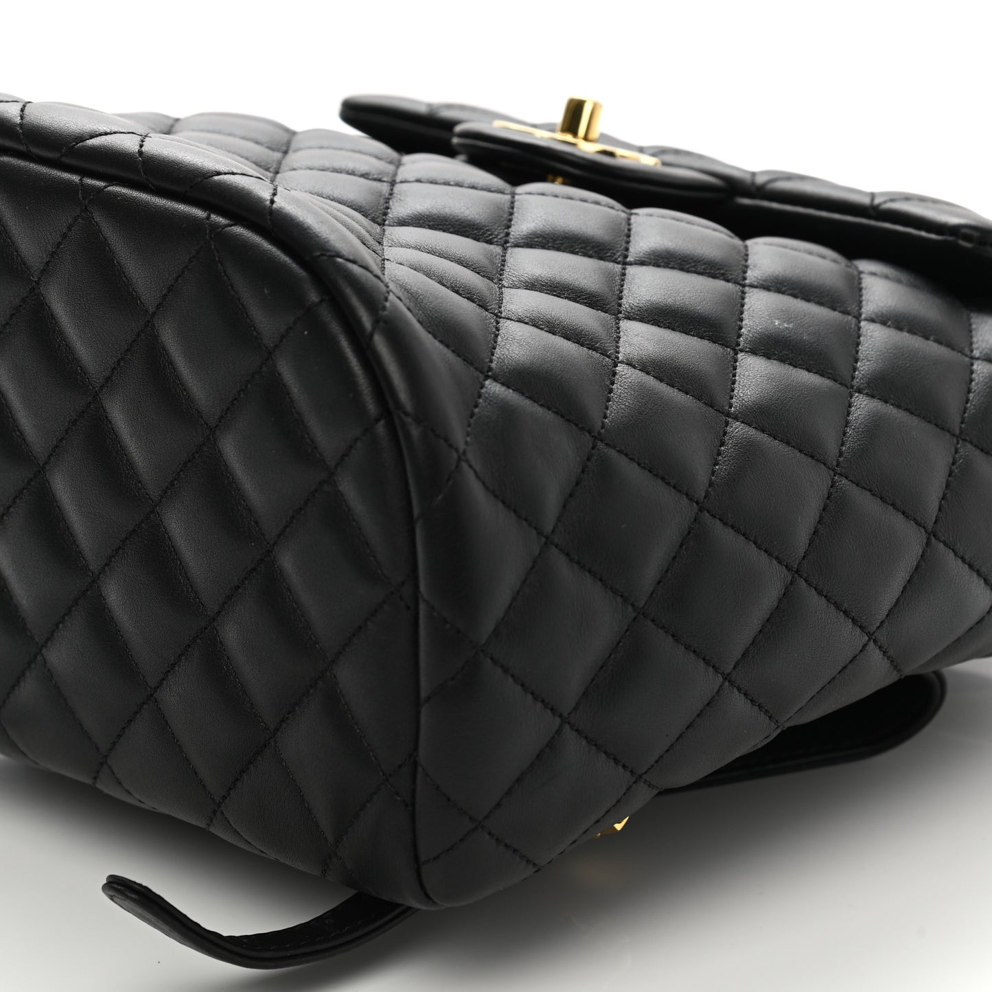 Lambskin Quilted Small Urban Spirit Backpack Black