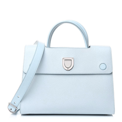 Christian Dior Grained Calfskin Medium Diorever Flap Light Blue 1 of 16