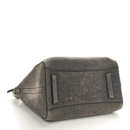 Givenchy Nubuck Crocodile Embossed Medium Antigona Washed Black 4 of 11