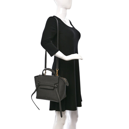 Celine Baby Grained Calfskin Micro Belt Bag Grey 2 of 9