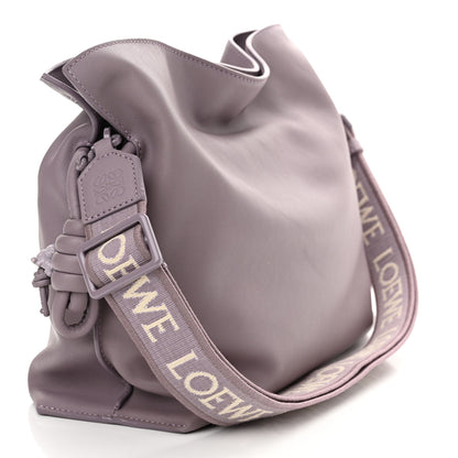 Loewe Calfskin Monochrome Flamenco Knot Clutch Pale Aubergine Glaze 3 of 10
