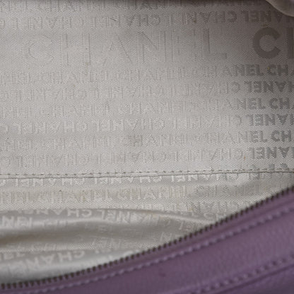 Chanel Caviar Square Stitched Tote Purple 9 of 16