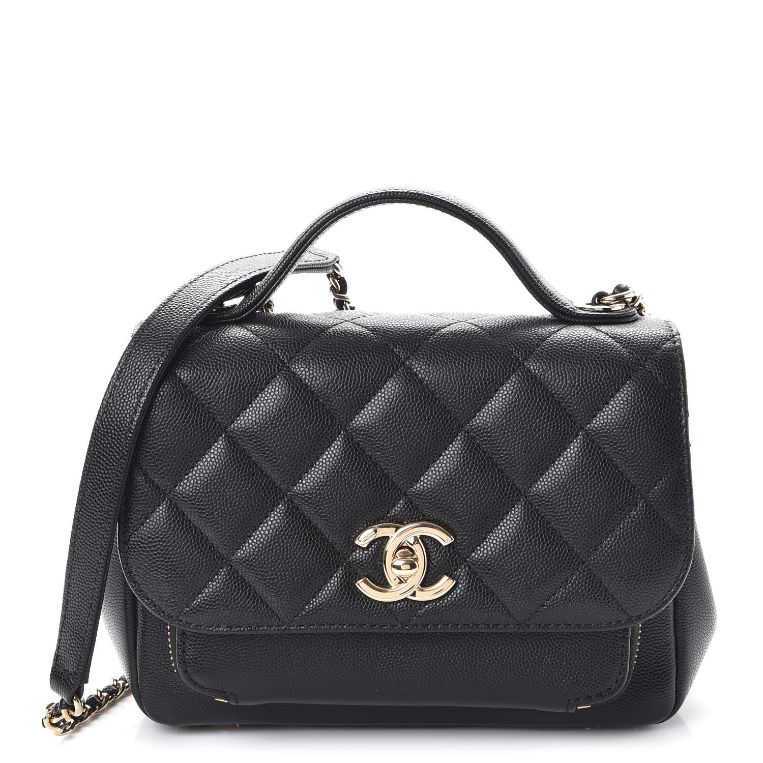 Chanel Caviar Quilted Small Business Affinity Flap Black 1 of 8
