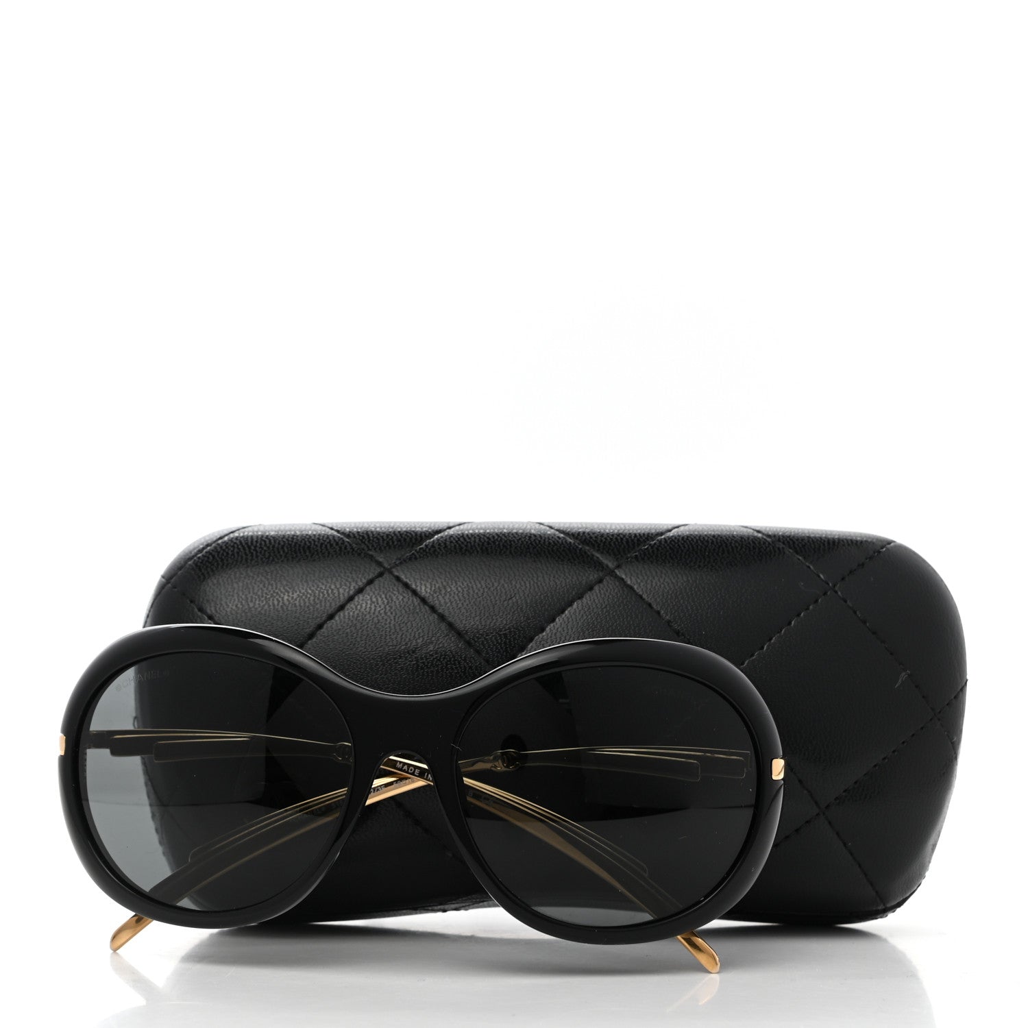 Chanel Acetate CC Sunglasses 5152 Black Gold 7 of 7