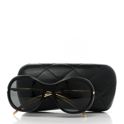 Chanel Acetate CC Sunglasses 5152 Black Gold 7 of 7