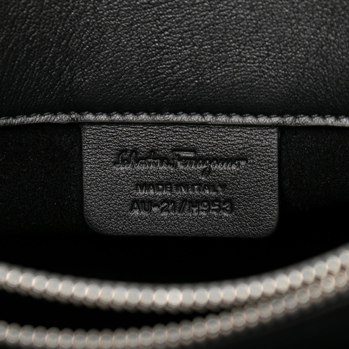 Calfskin The Studio Colorblock Bag Black Brown