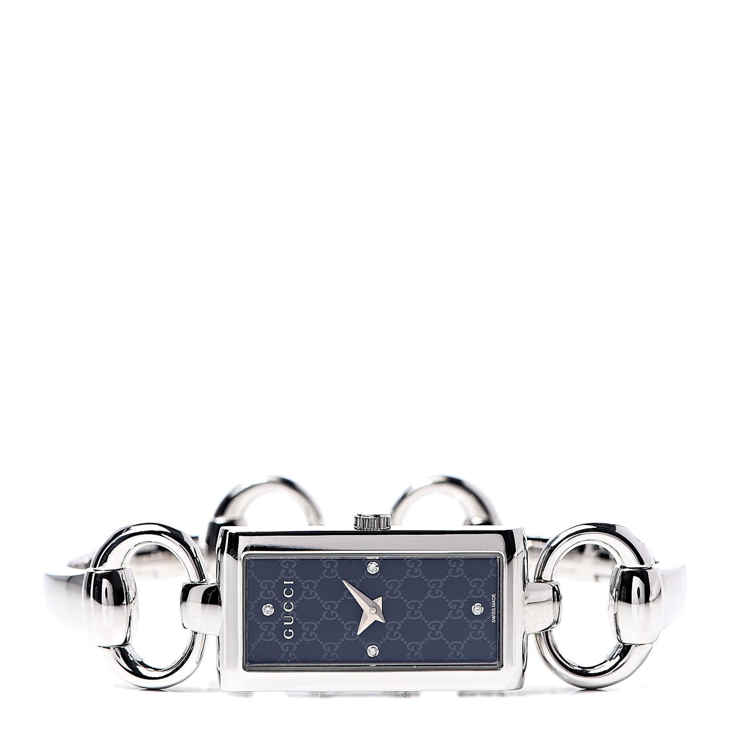 Stainless Steel Diamond 17mm Tornabuoni Quartz Watch Black
