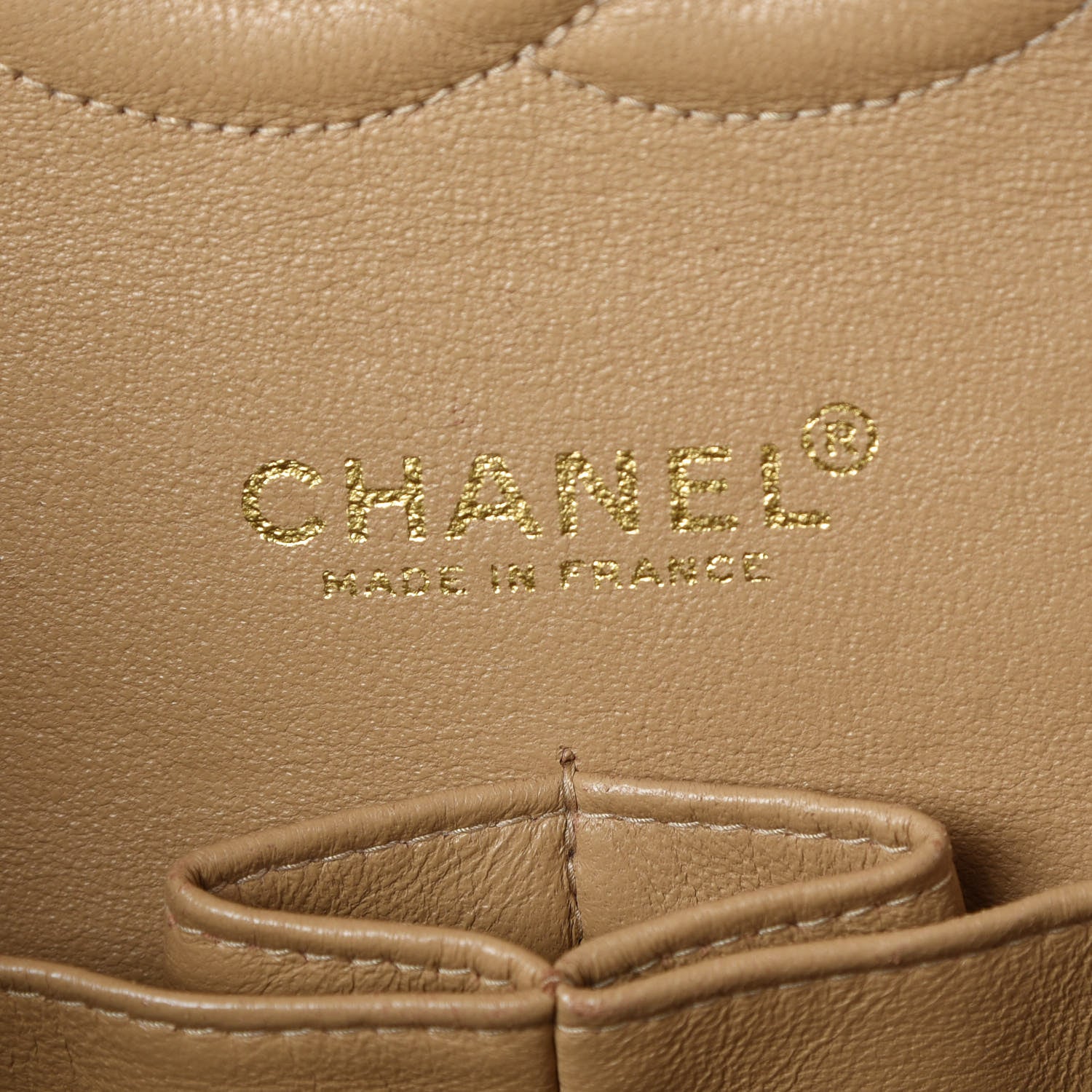Chanel Caviar Quilted Medium Double Flap Beige 6 of 9