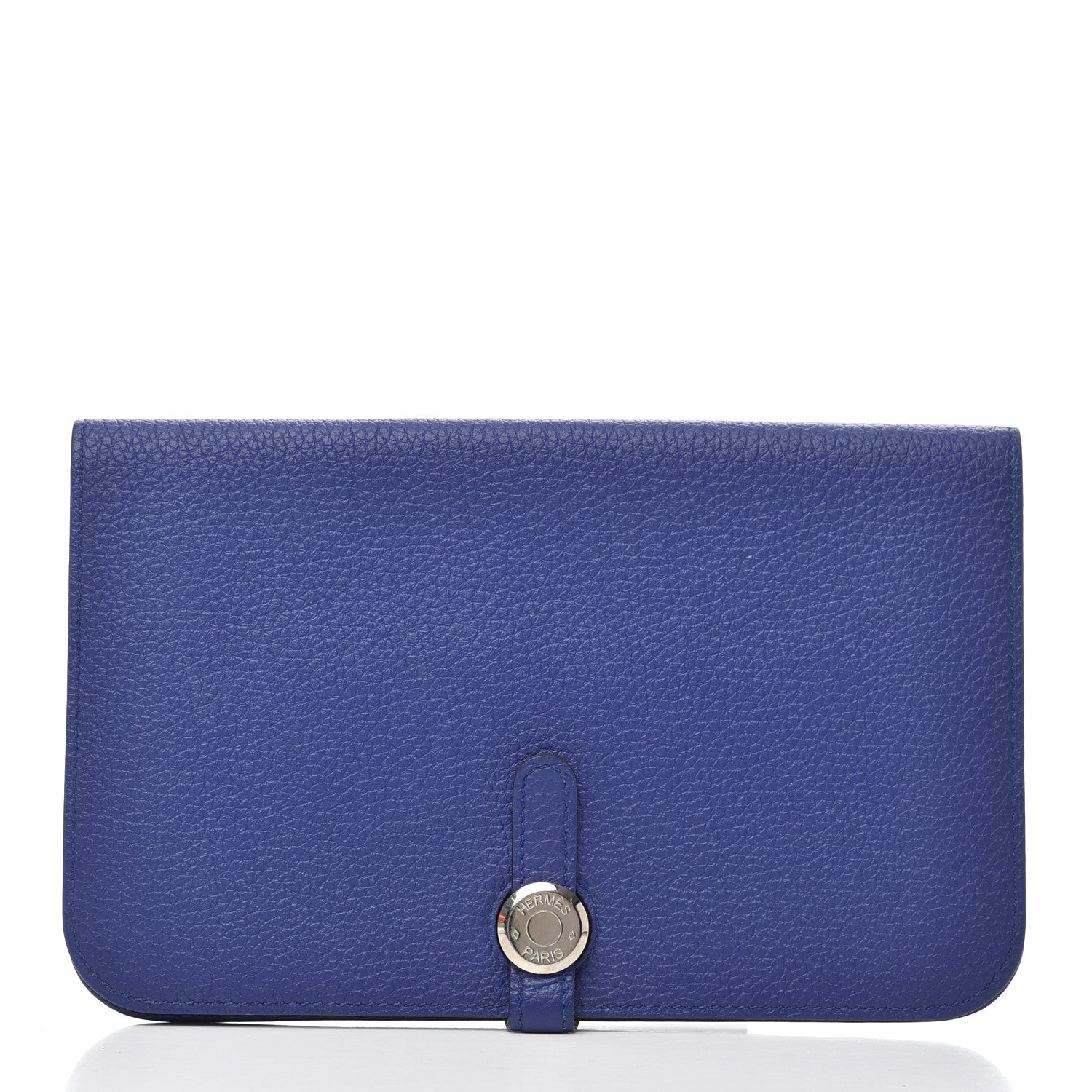 Hermes Togo Dogon Duo Wallet Bleu Electrique 1 of 12