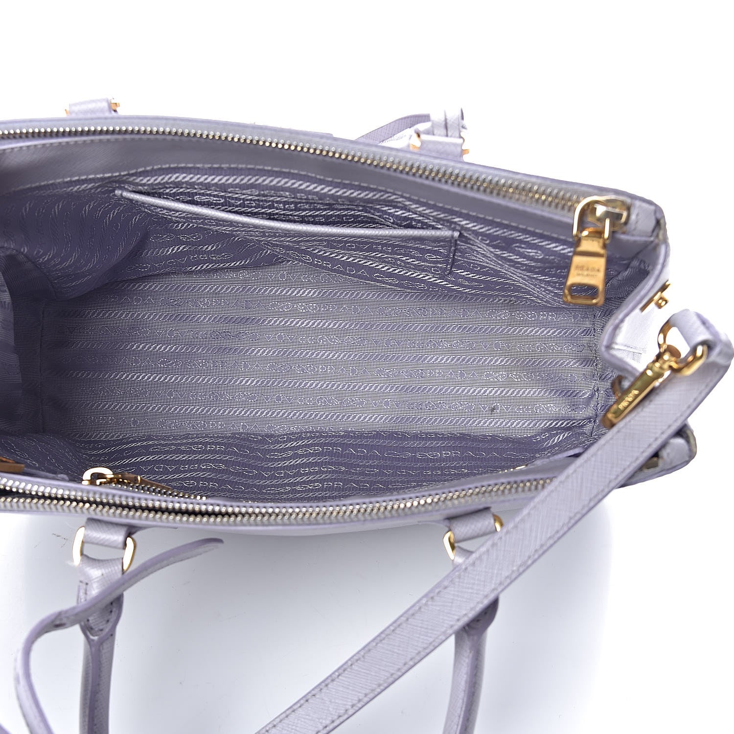 Prada Saffiano Small Galleria Double Zip Tote Glicine 5 of 13