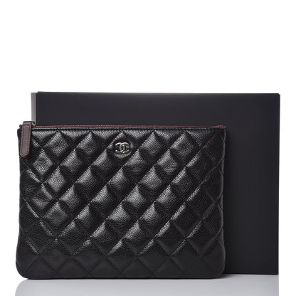 Chanel Caviar Quilted Medium Cosmetic Case Black 8 of 8