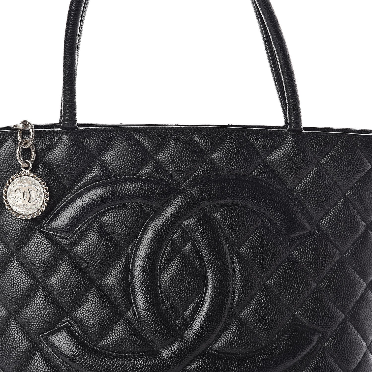 Chanel Caviar Quilted Medallion Tote Black 9 of 11
