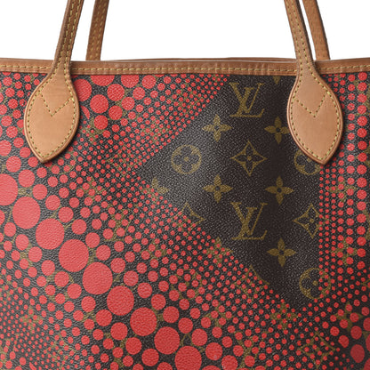 Louis Vuitton Monogram Kusama Waves Neverfull MM Red 10 of 10