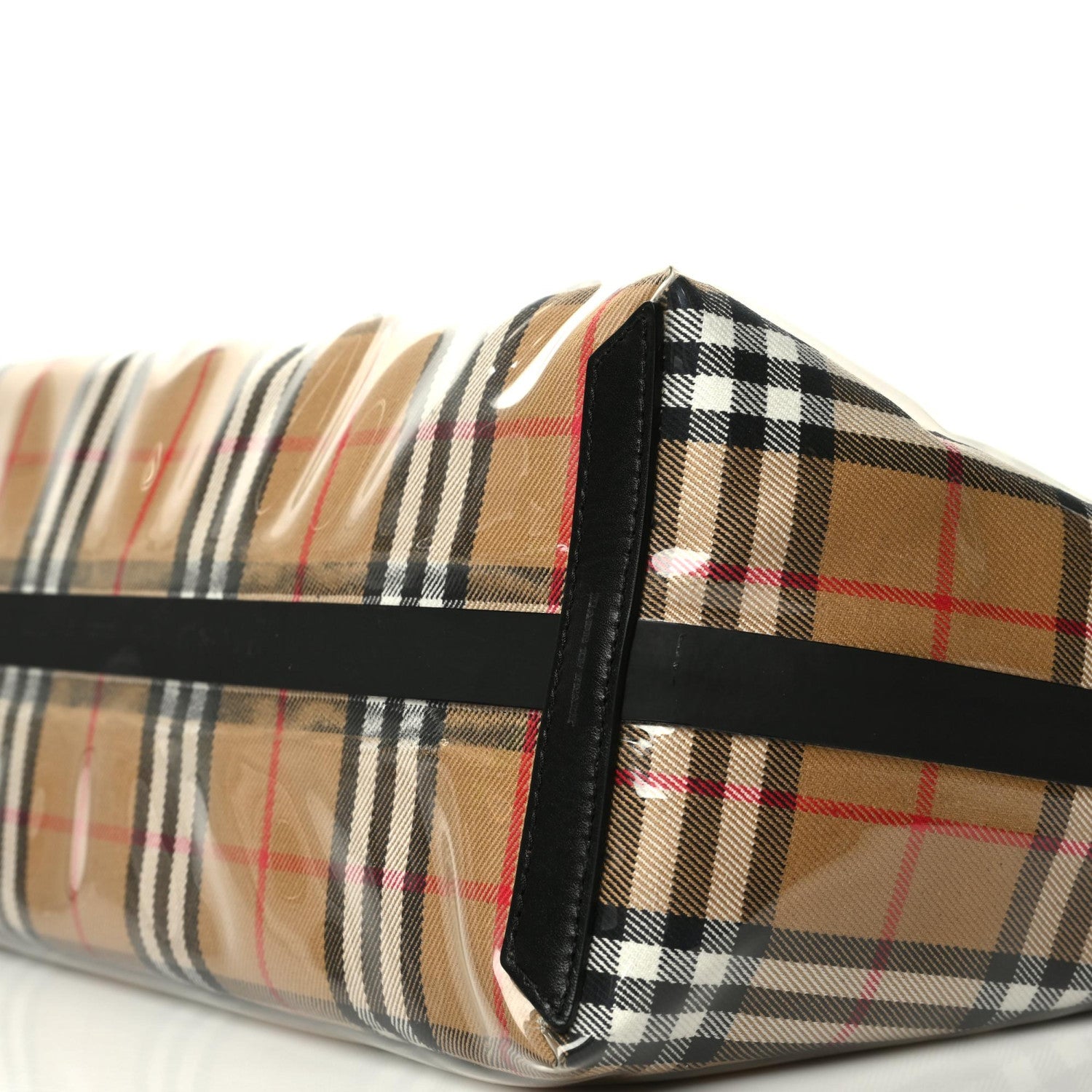 Burberry Vintage Check Transparent Large The Giant Reversible Tote Black 6 of 17