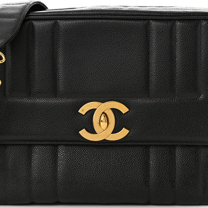 Chanel Caviar Vertical Quilted Flap Camera Bag Black 8 of 11