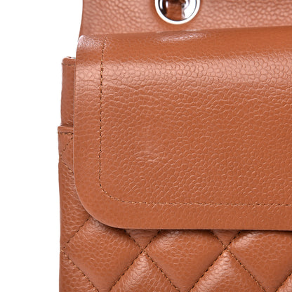 Chanel Caviar Quilted Medium Double Flap Dark Beige 10 of 12
