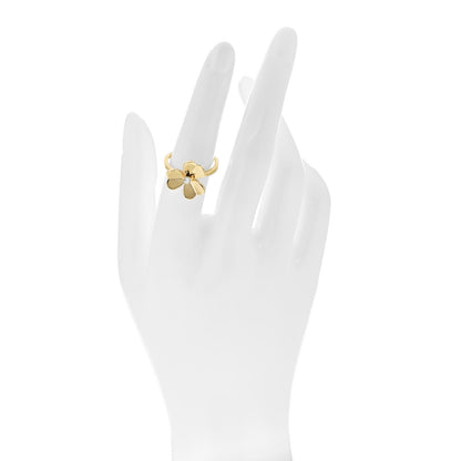 Van Cleef & Arpels 18K Yellow Gold Diamond Small Frivole Ring 53 6.5 2 of 6