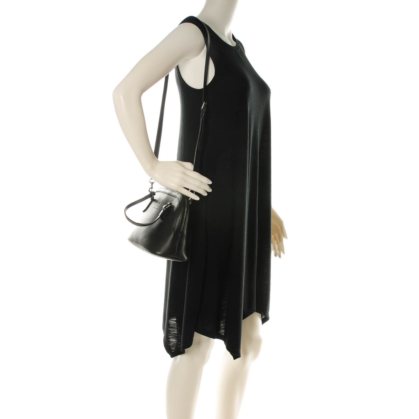Calfskin Mini Dome Bag Black