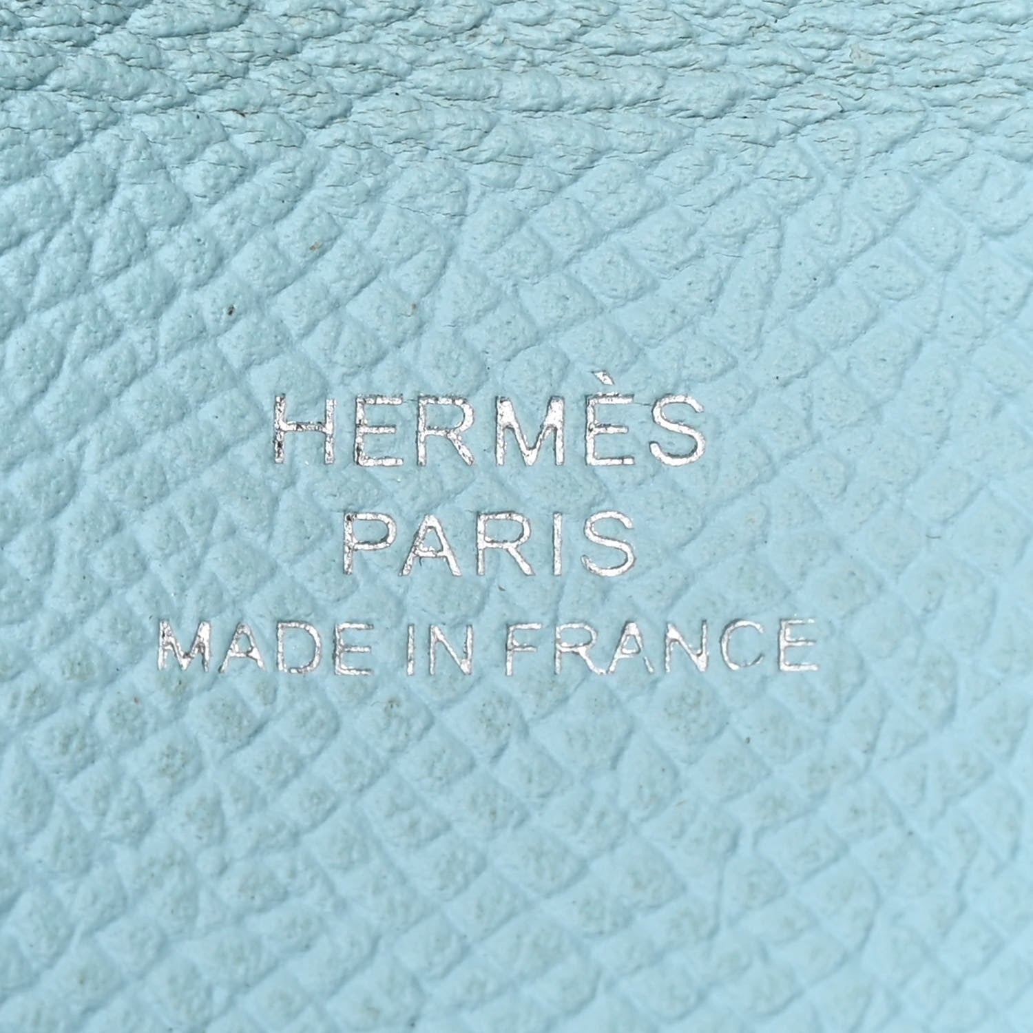 Hermes Epsom Calvi Card Case Bleu Zephyr 6 of 13