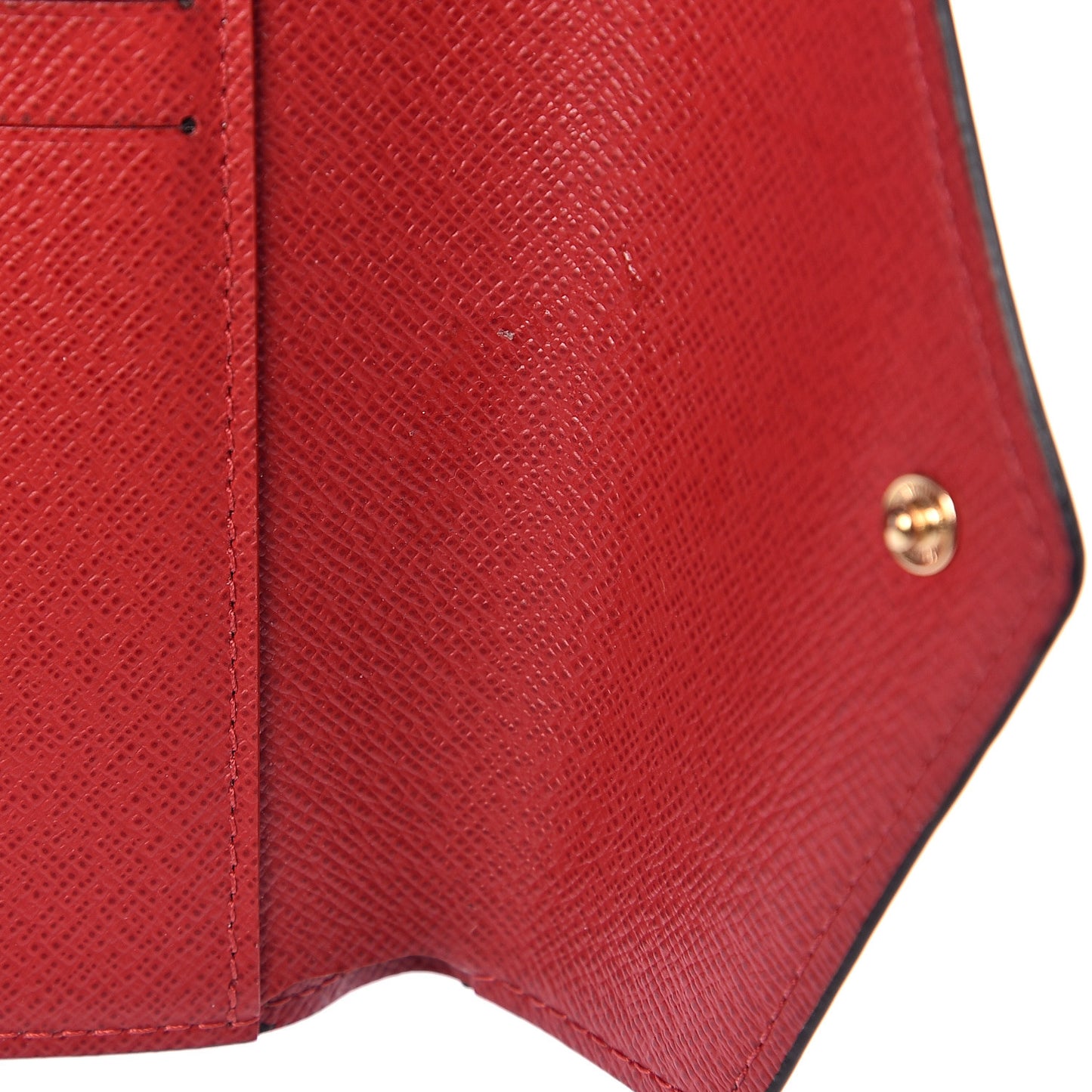 Damier Ebene Victorine Wallet Red