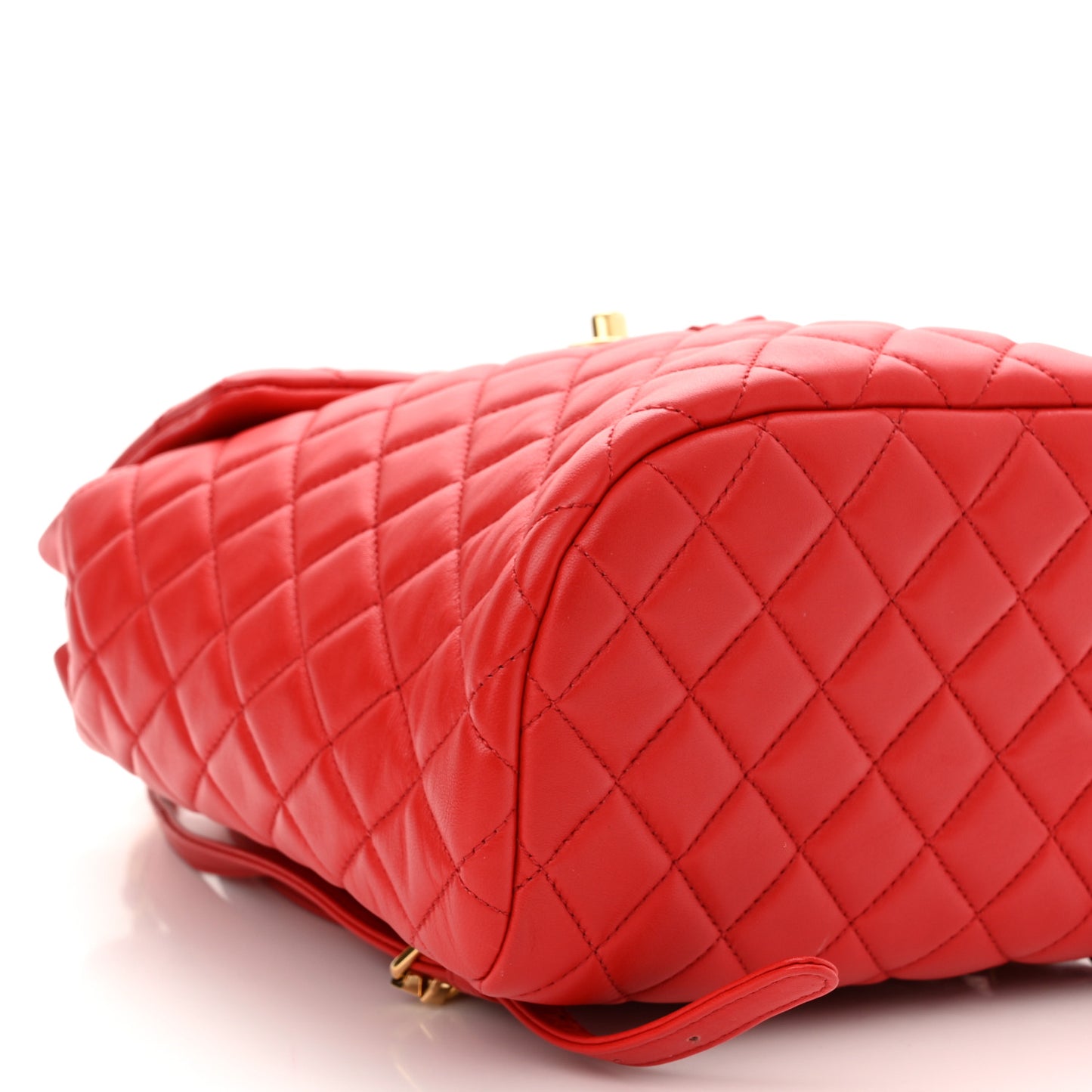 Lambskin Quilted Small Urban Spirit Backpack Red