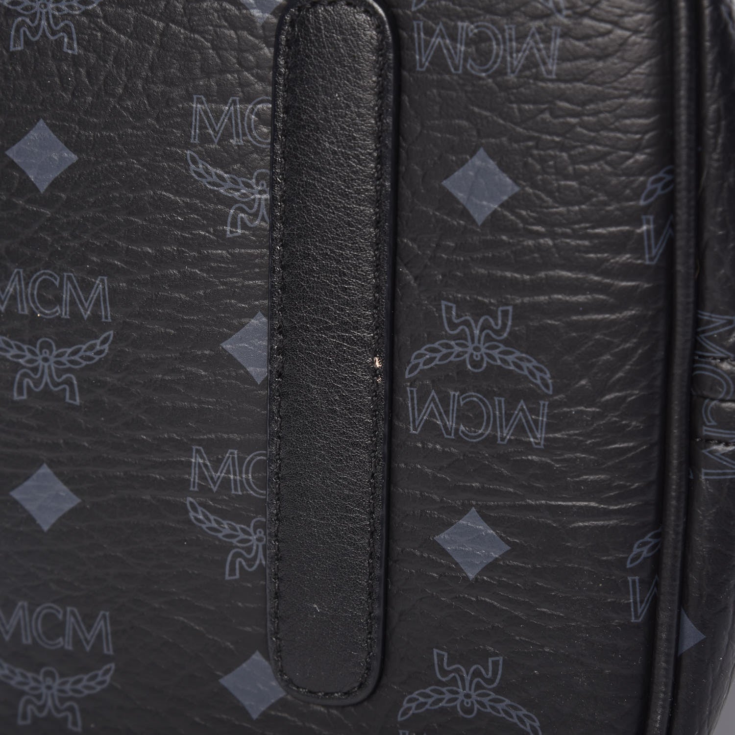 MCM Visetos Large Liz Reversible Shopper Tote Black 15 of 20