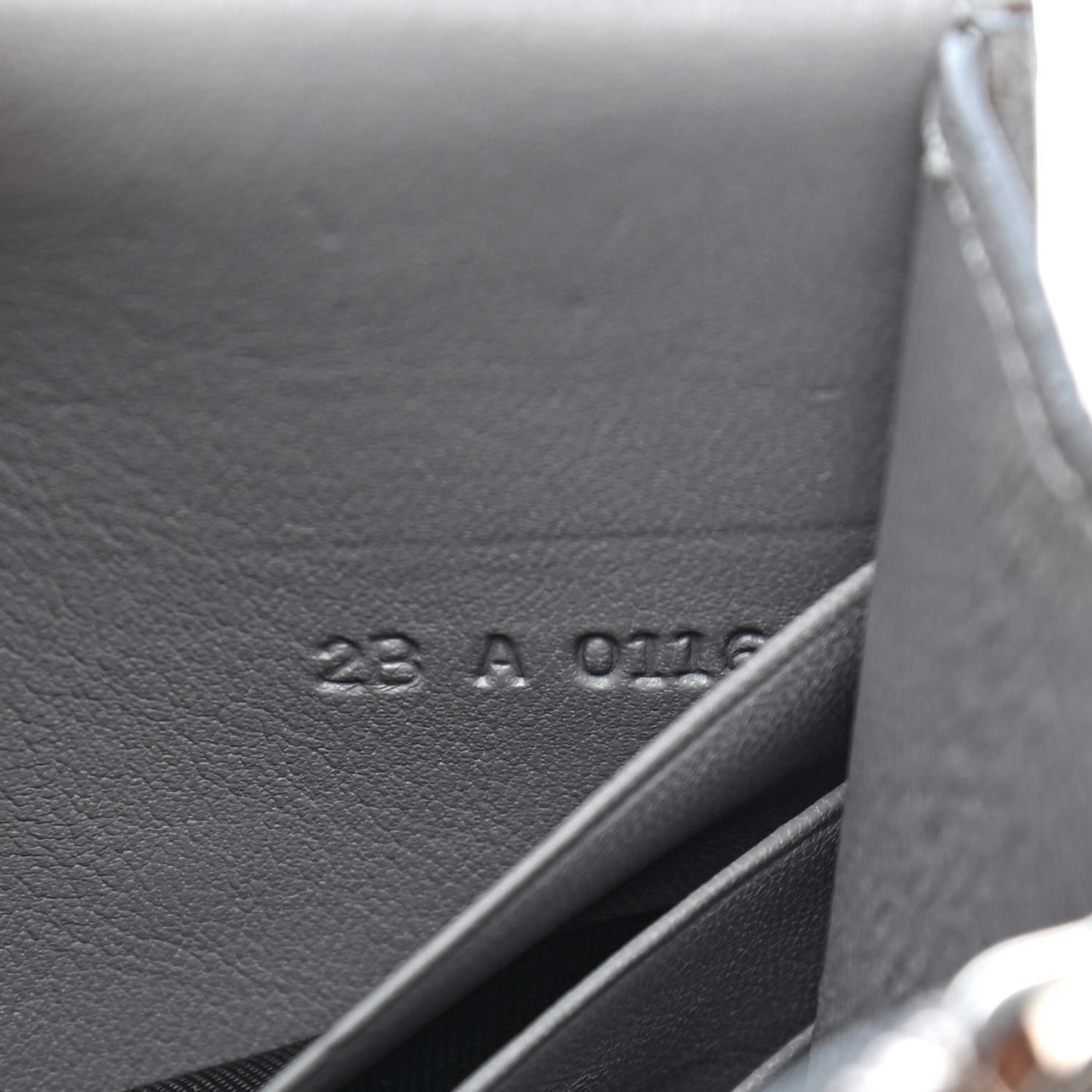 Sugar Goatskin Pandora Chain Wallet Grey