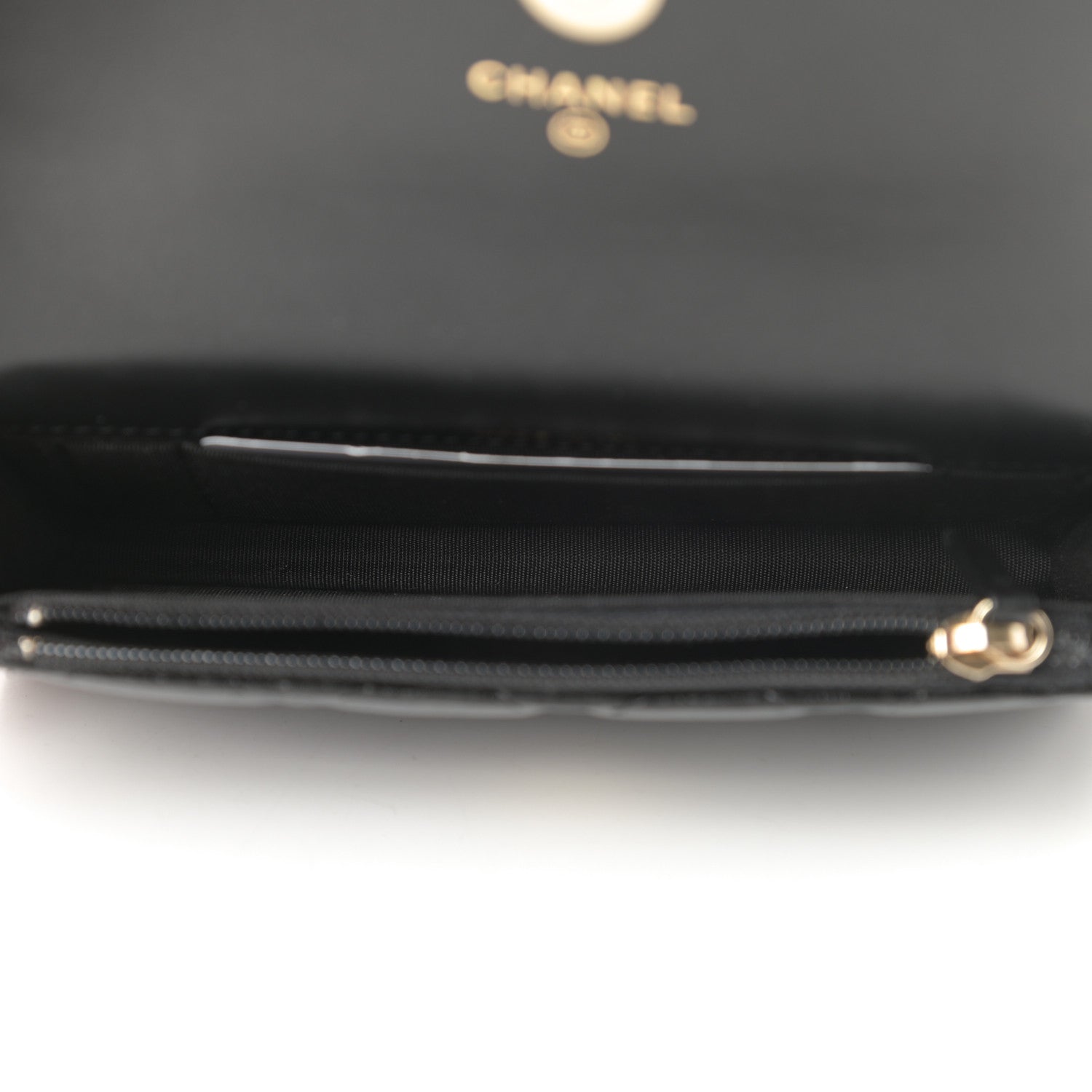 Chanel Calfskin Quilted Maxi Pearls Clutch With Chain Black 5 of 12