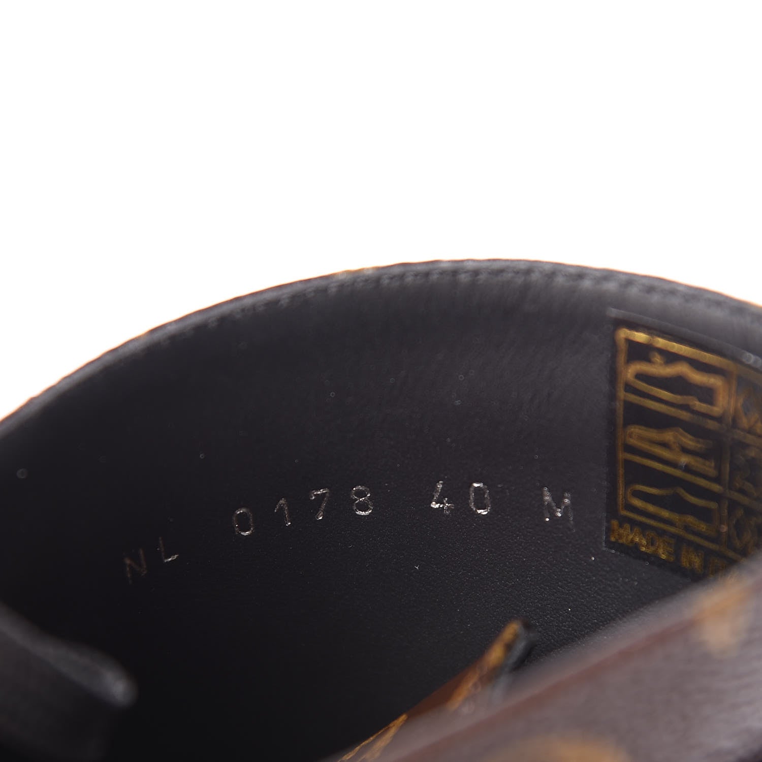 Louis Vuitton Calfskin Monogram Wonderland Flat Ranger Boots 40 Black 8 of 10