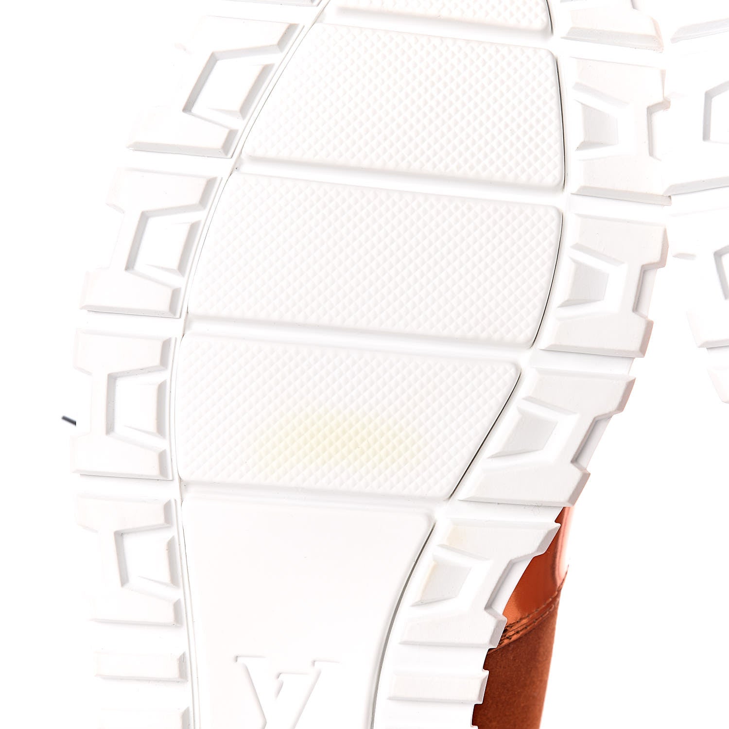 Louis Vuitton Metallic Patent Suede Run Away Sneakers 9 Orange 10 of 11