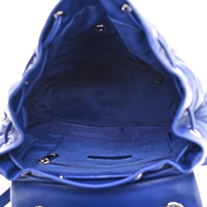 Chanel Lambskin Quilted Small Urban Spirit Backpack Blue 5 of 10