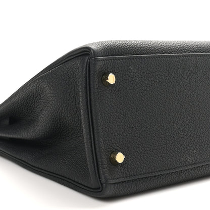 Hermes Togo Kelly Retourne 28 Black 9 of 10