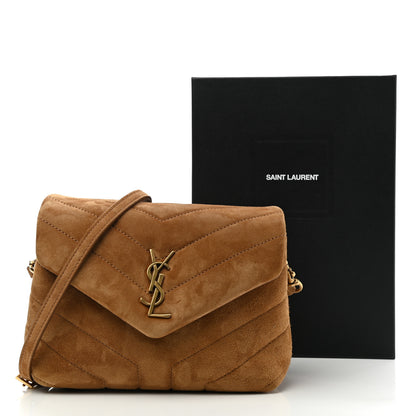 Saint Laurent Suede Toy Loulou Shoulder Bag Cinnamon 13 of 13
