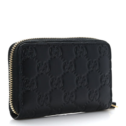 Gucci Guccissima Zip Around Card Case Black 3 of 6