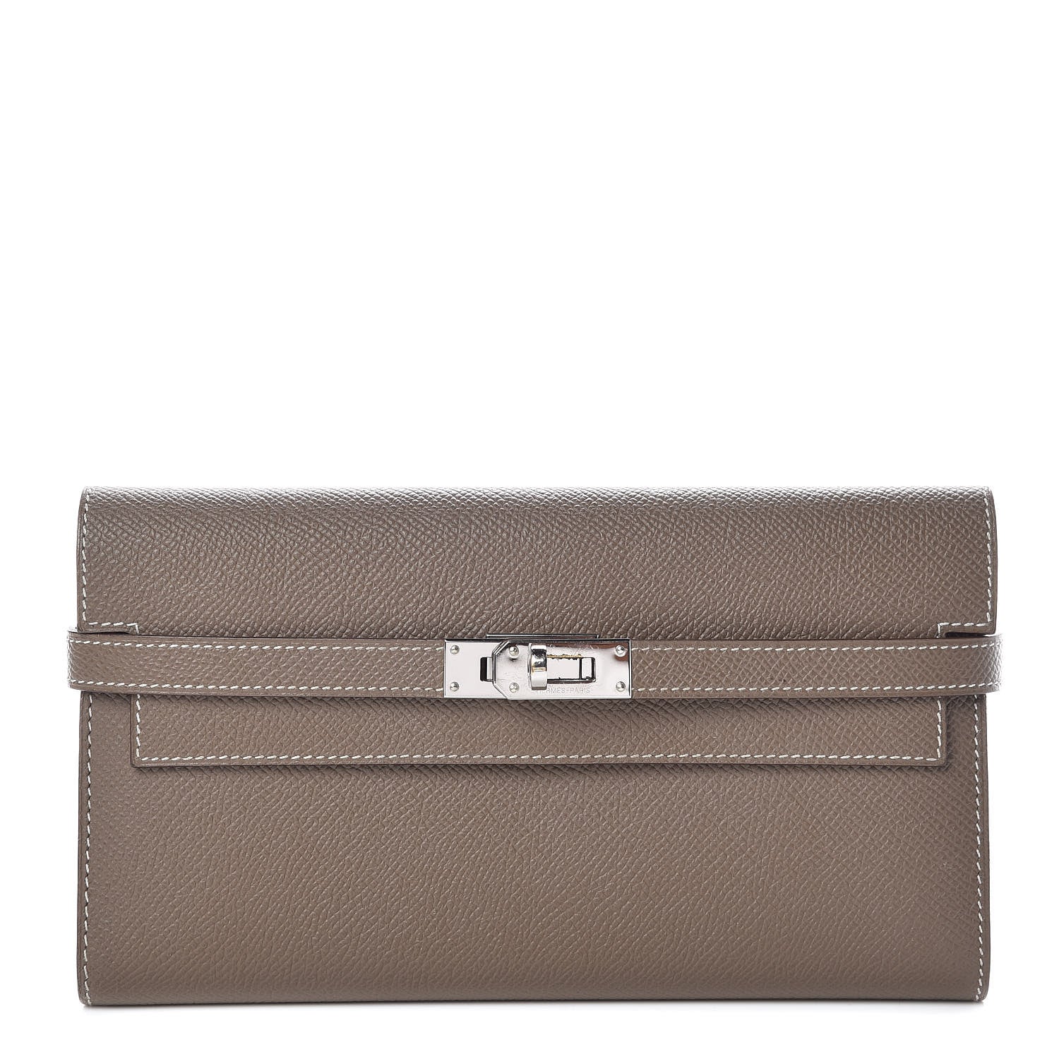Hermes Epsom Kelly Longue Wallet Etoupe 1 of 11