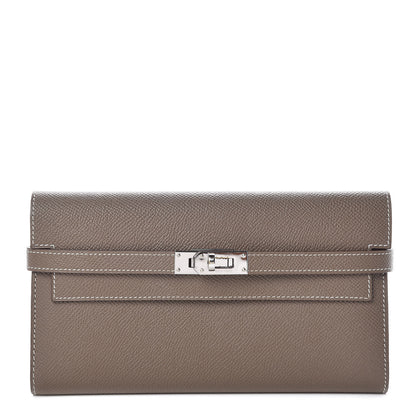 Hermes Epsom Kelly Longue Wallet Etoupe 1 of 11