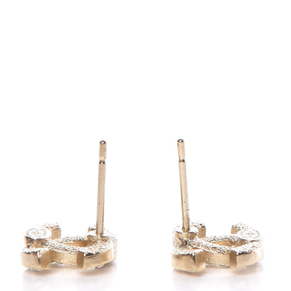 Chanel Crystal Mini CC Earrings Gold 4 of 5