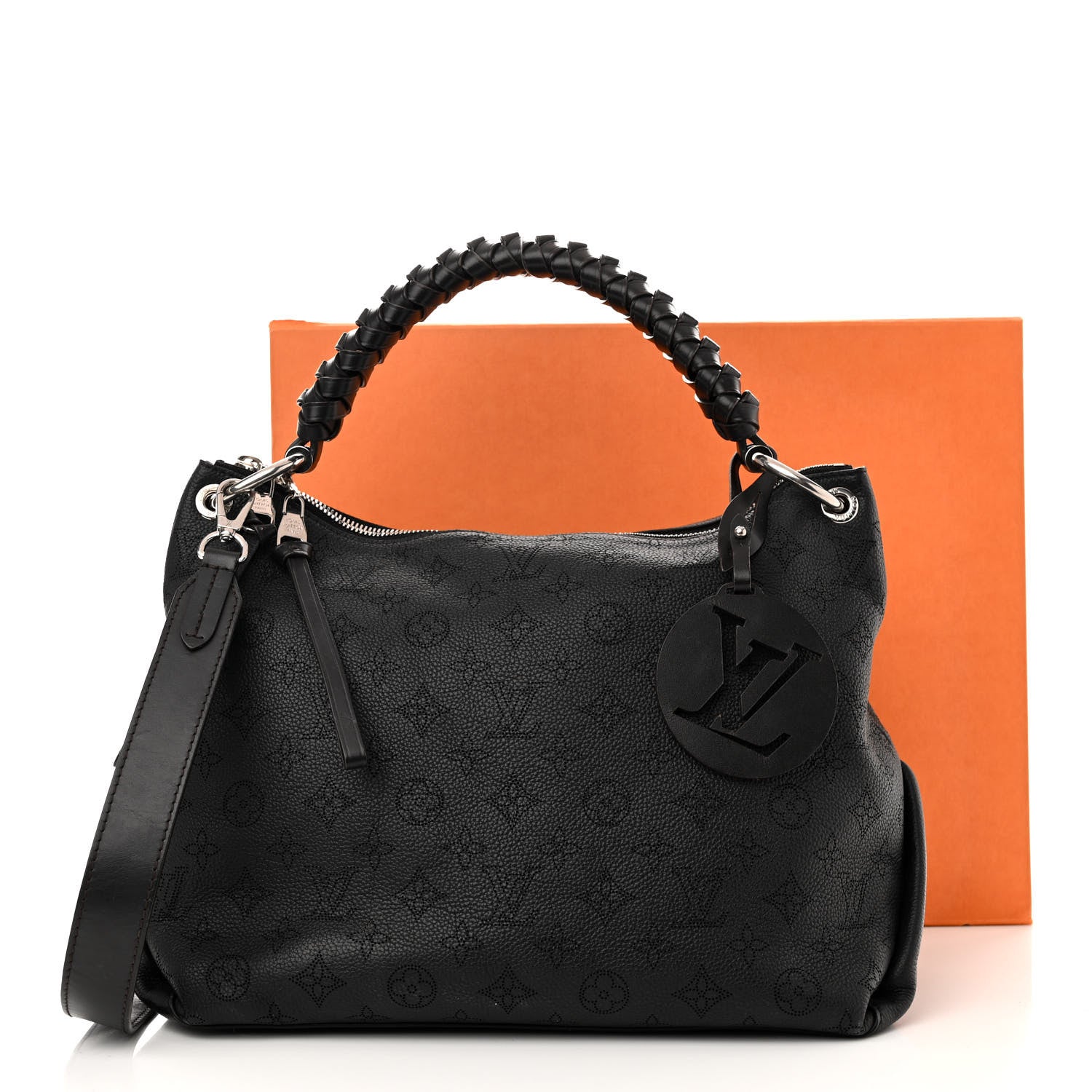 Louis Vuitton Mahina Beaubourg Hobo MM Black 10 of 10