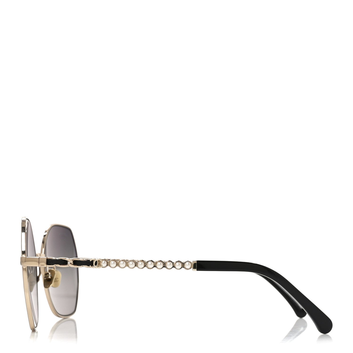 Chanel Pearl Sunglasses 4281-Q-H Black Gold 3 of 7
