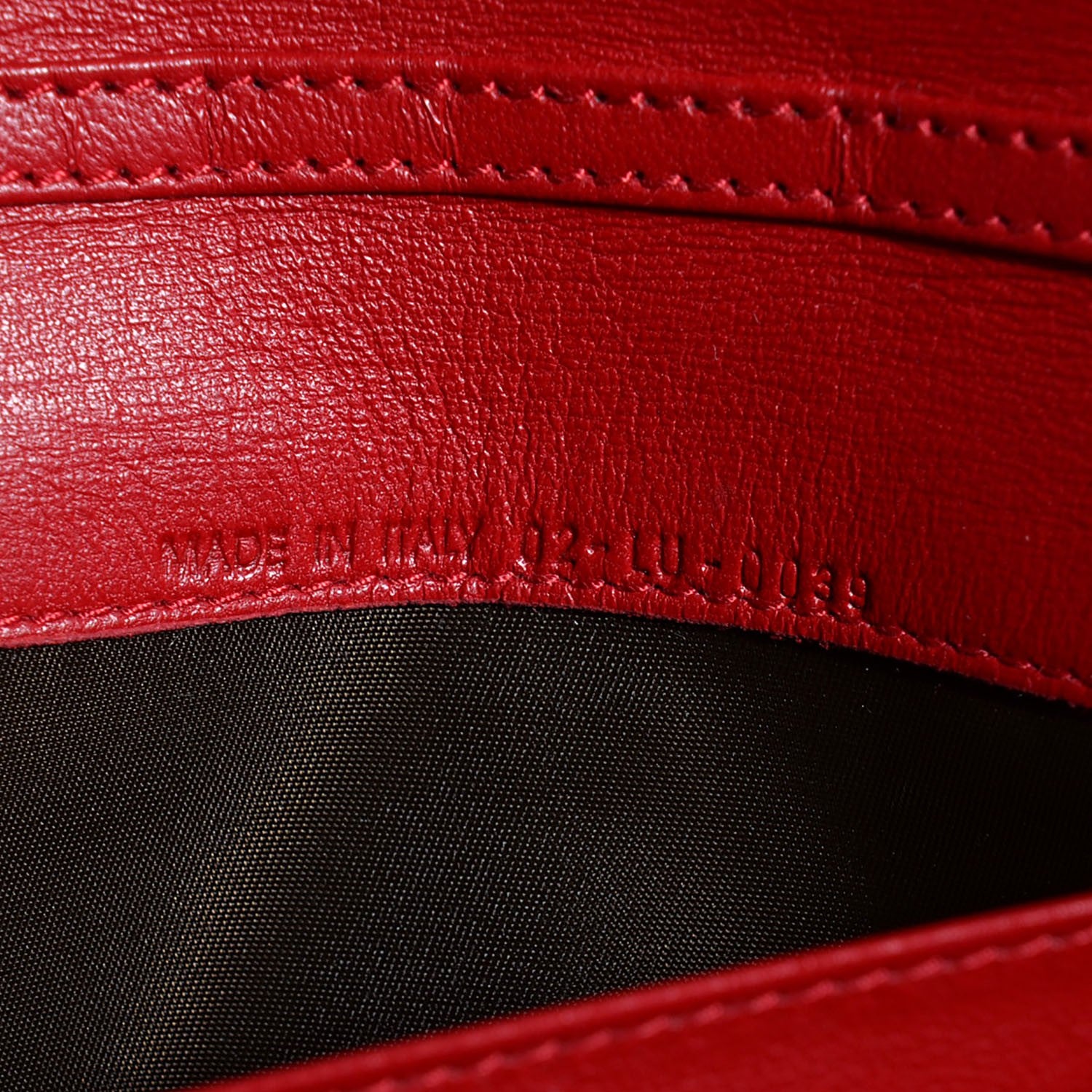 Christian Dior Lambskin Cannage Rendezvous Wallet Red 7 of 7