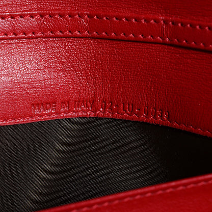 Christian Dior Lambskin Cannage Rendezvous Wallet Red 7 of 7