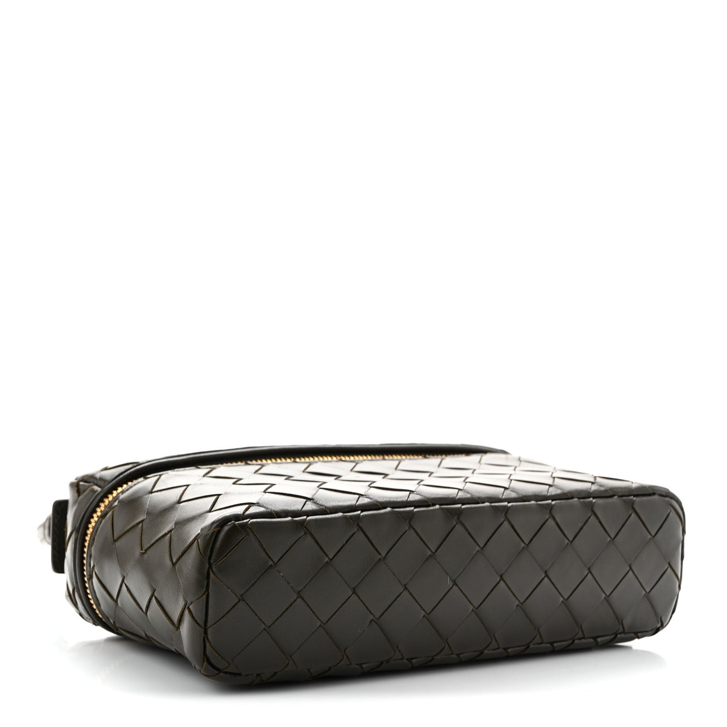 Calfskin Intrecciato Bang Bang Vanity Case Kaki