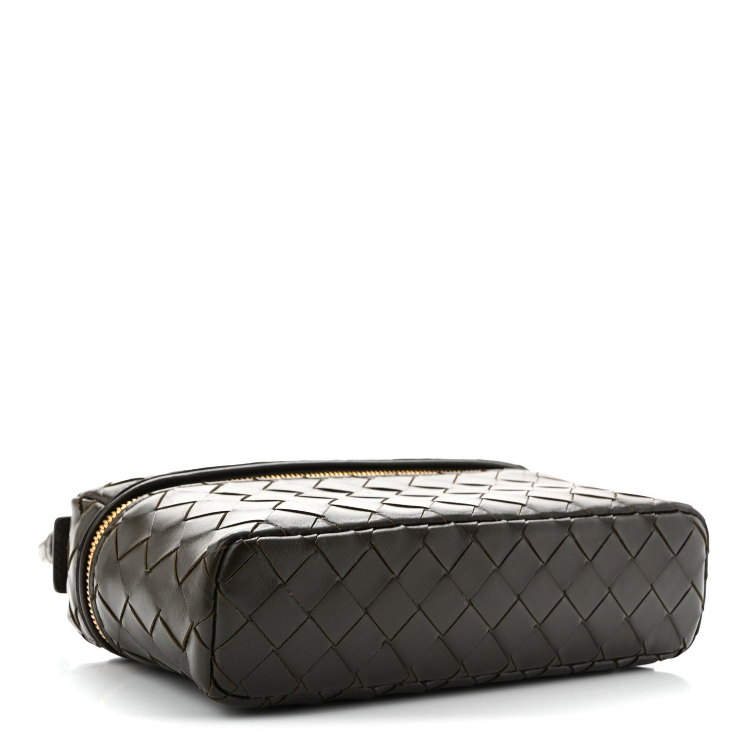 Bottega Veneta Calfskin Intrecciato Bang Bang Vanity Case Kaki 4 of 10