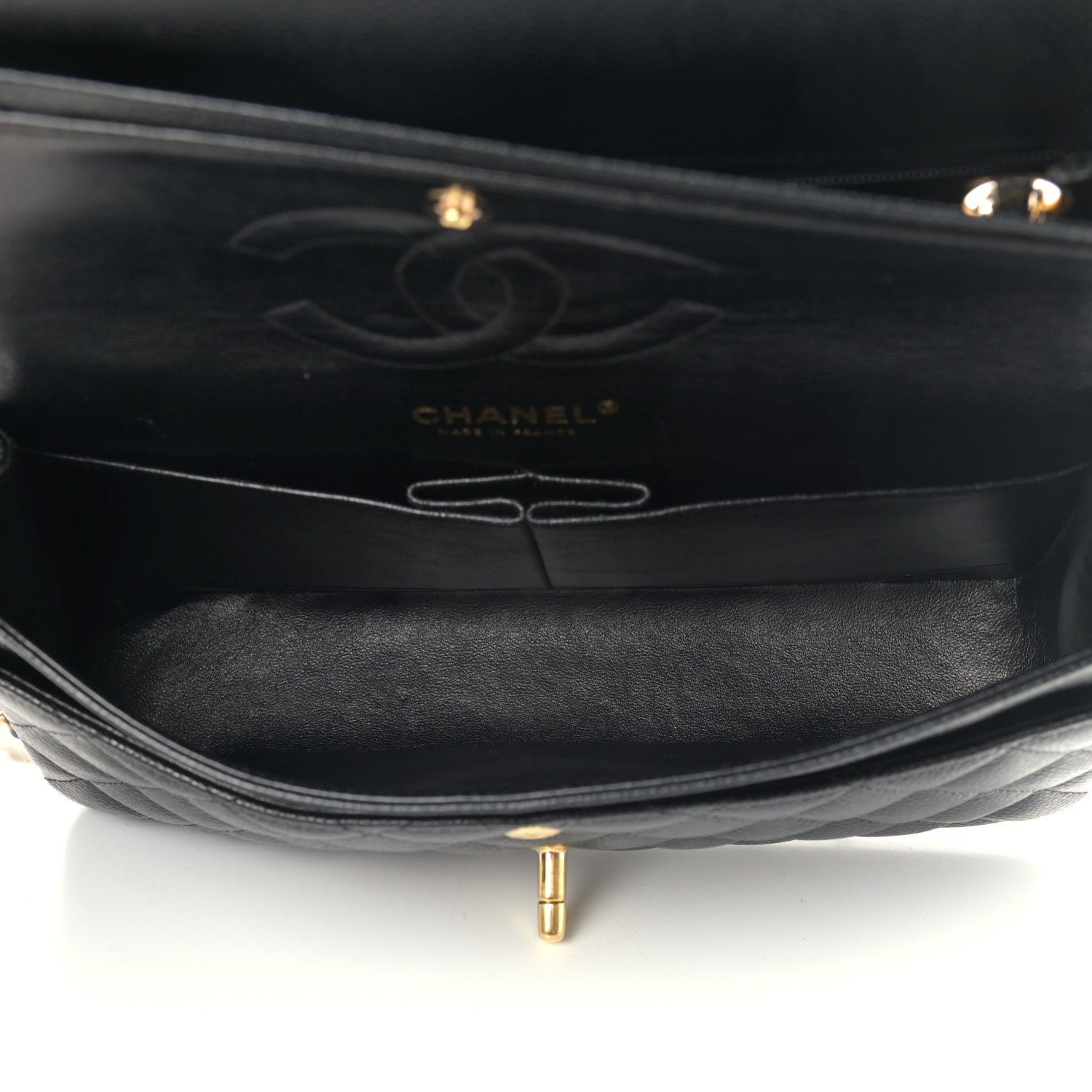 Chanel Caviar Quilted Medium Double Flap Black 5 of 12