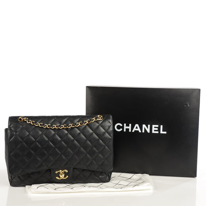Chanel Caviar Quilted Maxi Double Flap Black 5 of 9