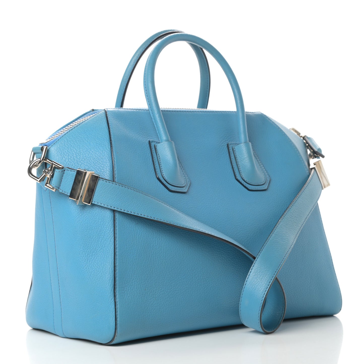 Sugar Goatskin Medium Antigona Medium Blue