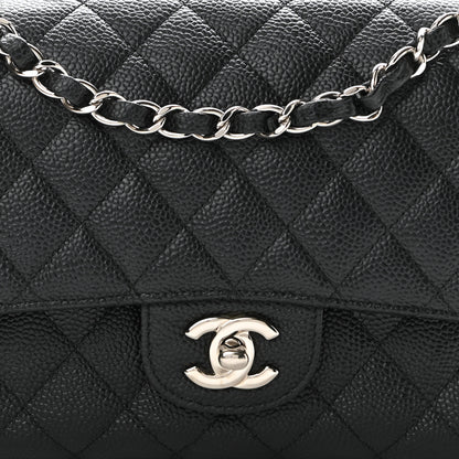 Chanel Caviar Quilted Medium Double Flap Black 8 of 11