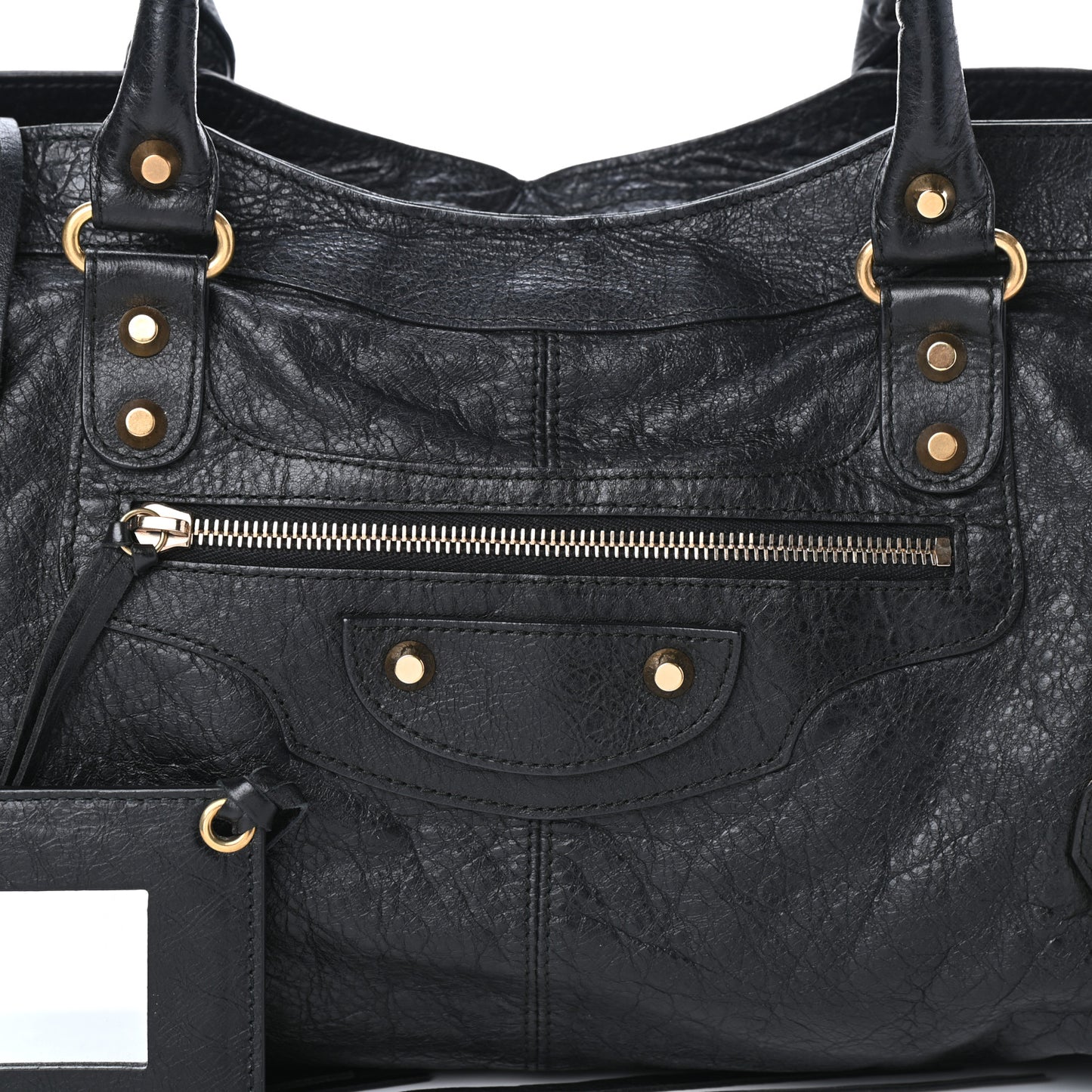 Agneau Classic Gold Hardware Part Time Black