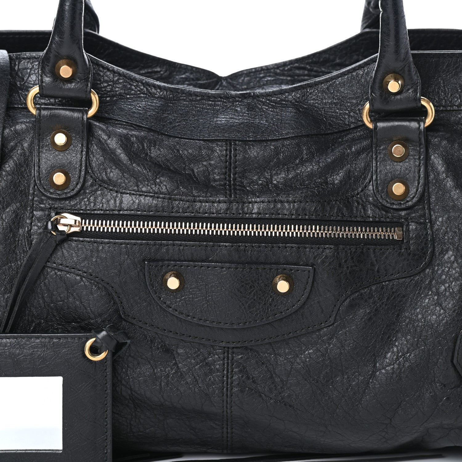 Balenciaga Agneau Classic Gold Hardware Part Time Black 7 of 9